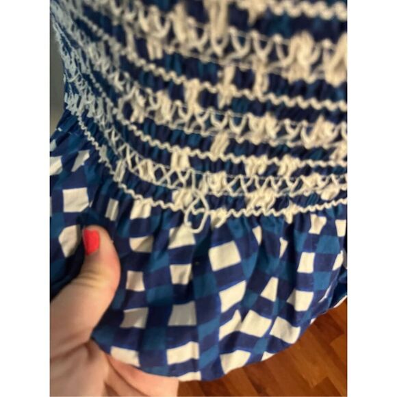 ANTHROPOLOGIE Corey Lynn Calter Off-The-Shoulder Smocked Mini Dress size small p - Picture 10 of 13